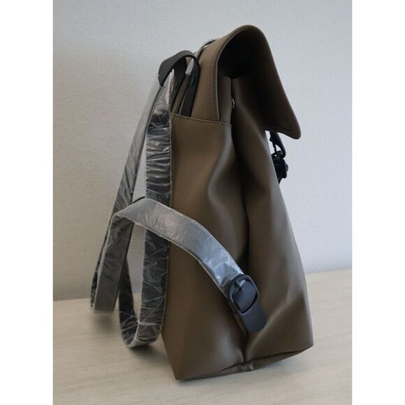 RAINS 13870 Unisex One Size Wood Brown Waterproof Rucksack Bucket Backpack - Picture 4 of 16